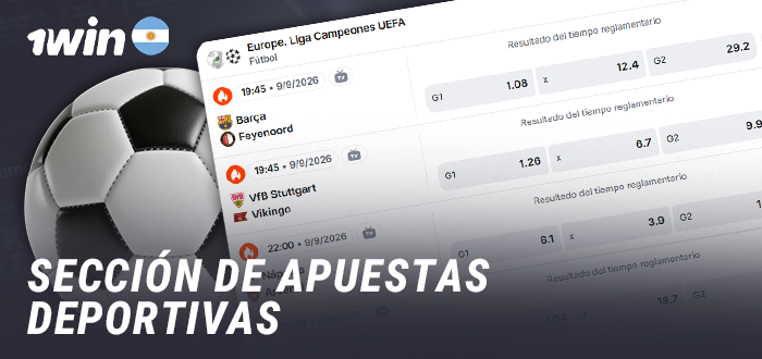 Deportes en los que apostar en 1win para los argentinos