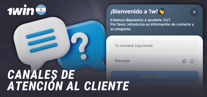 Cómo ponerse en contacto con el servicio de atención al cliente de 1win para jugadores de Argentina